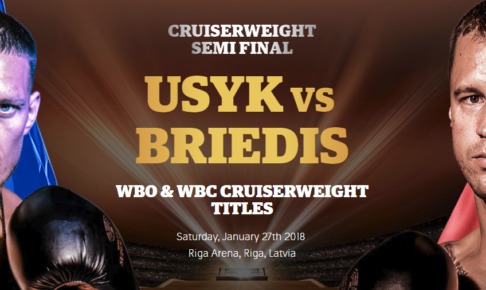 WBO王者オレクサンドル・ウシク（ウクライナ・31） vs WBC王者マイリス・ブリエディス（ラトビア・33）