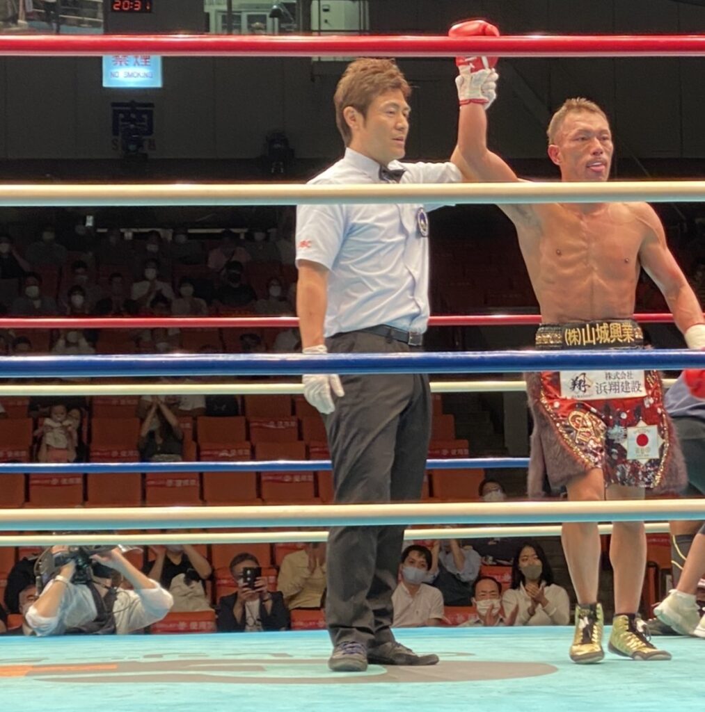 2021年6月5日後楽園ホールで開催された56.0Kg契約10回戦、赤穂亮(横浜光)が杉田ダイスケ（ワタナベ）から3度ダウンを奪い、3ラウンド1分49秒KO勝利を収めた。