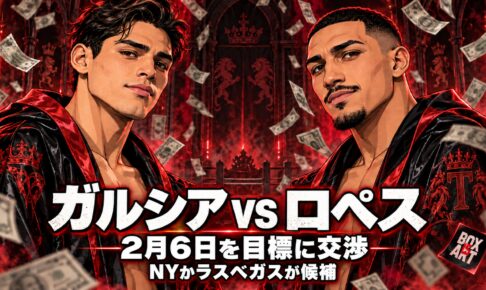 ガルシアvsロペス、2月6日を目標に交渉。NYかラスベガスが候補。