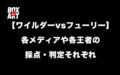 【ワイルダーvsフューリー】各メディアや各王者の採点・判定それぞれ