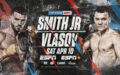 WBOライトヘビー級王座決定戦 ジョー・スミスvsマキシム・ヴラソフ FiteTVライブ配信：10時から
