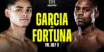 【正式発表】ライアン・ガルシアvs元世界王者フォルトゥナ7月10日