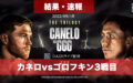 最終決着【結果・速報】カネロvsゴロフキン3戦目
